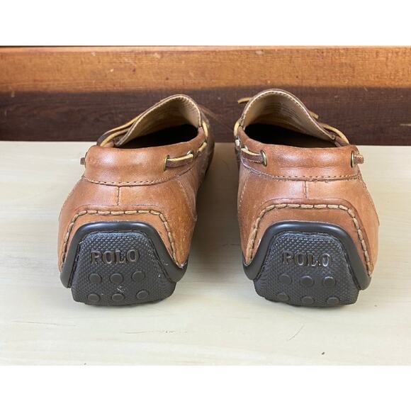 Polo Ralph Lauren Vintage Preppy Classic Leather Roberts Driver Loafers Mens 11
